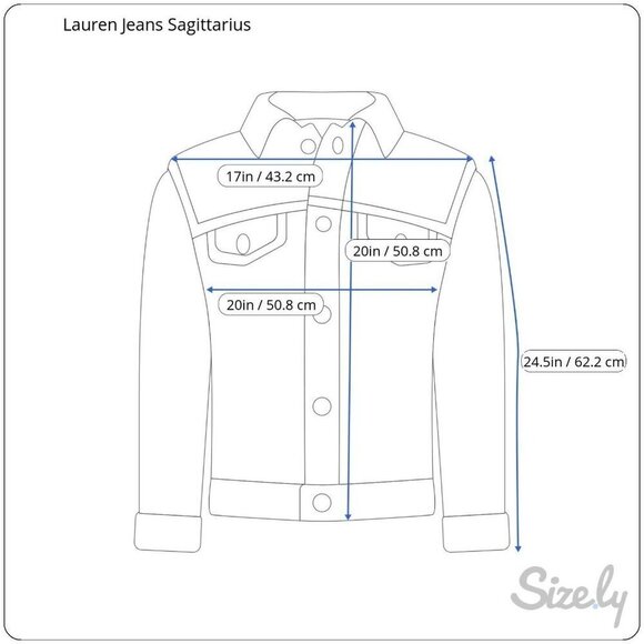 Lauren Jeans Medium Denim Jacket Hand Painted Sagittarius Eclectic Art To Wear - Picture 2 of 10